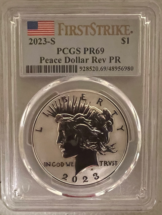 2023-S Reverse Proof $1 Peace Dollar | escape