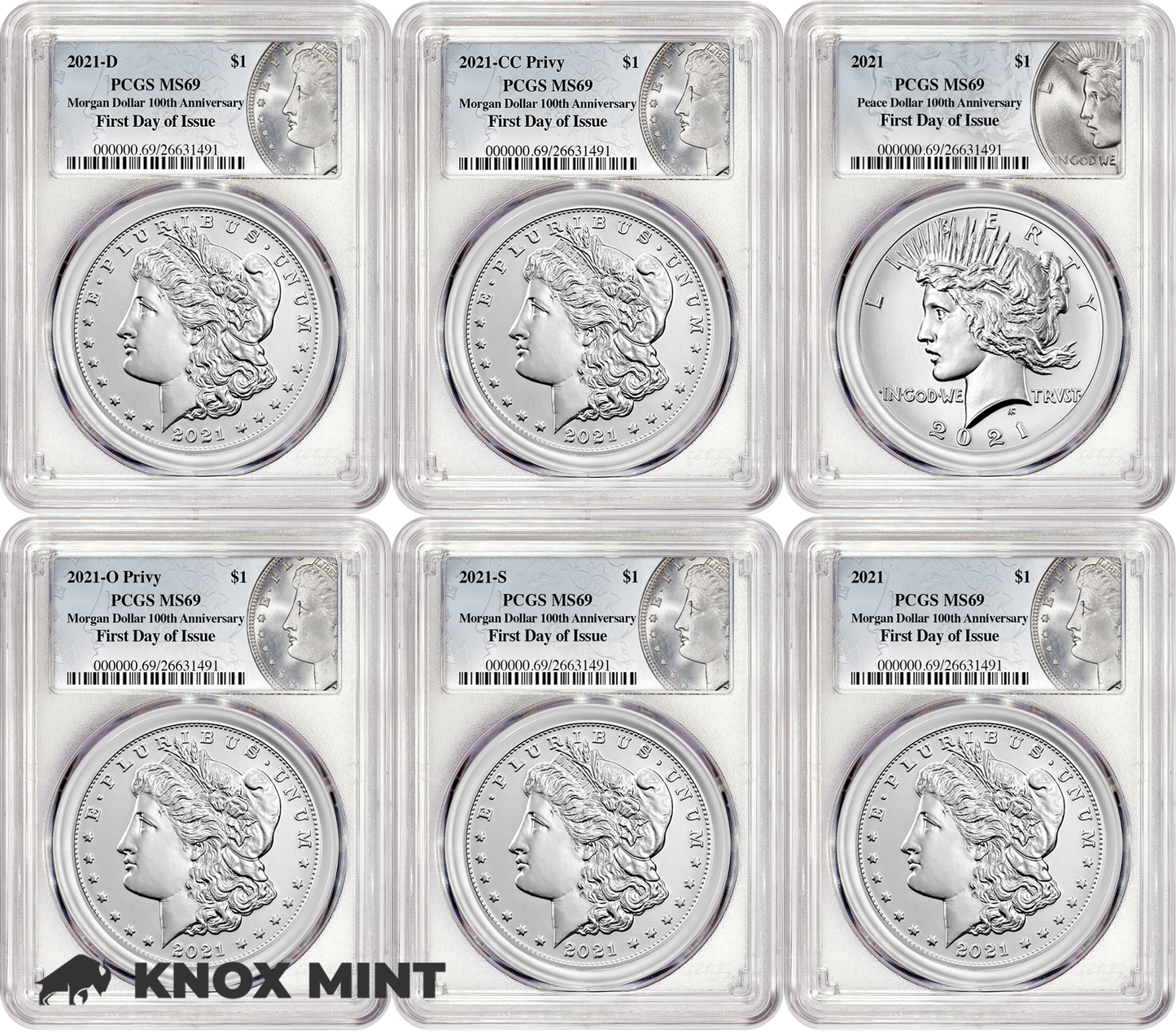 Morgan and Peace 2021 Silver Dollar Collection